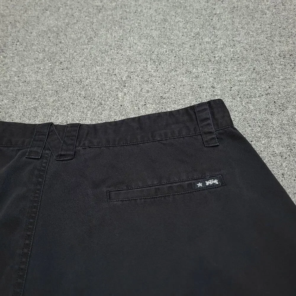 Vintage Y2K No Fear Shorts Mens 40 Black Skater Grunge Baggy Streetwear Punk